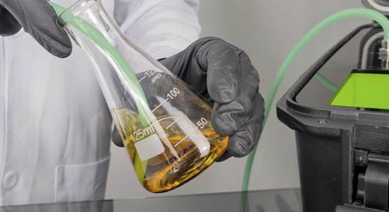 método iodométrico para a deteção do nível de ozônio